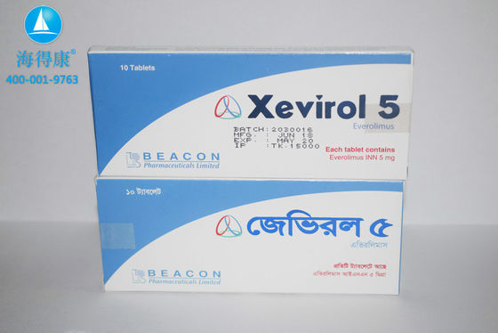 acheter Beacon Everolimus Xevirol 5 mg*10 comprimés Cancer du sein, carcinome des cellules rénales, carcinome de l'endomètre, sarcome utérin, tumeur des cellules épithélioïdes périvasculaires, angiomyolipome récurrent online manufacture