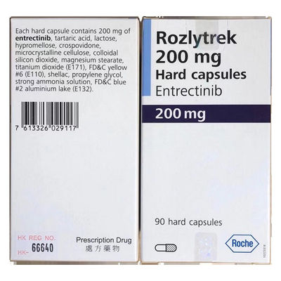 90 capsules Entrectinib Rozlytrek 200 mg Médicaments pour le traitement du cancer du poumon