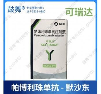 MSD Pembrolizumab MK3475 Keytruda 100mg/4mL comprimés Cancer du poumon non à petites cellules, cancer du poumon à petites cellules, cancer colorectal, cancer gastrique, cancer de l'œsophage, carcinome hépatocellulaire
