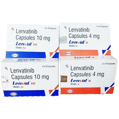 Natco、Tlph、Phokam、Beacon、Eisai Lenvatinib E7080 Lenvima 4mg*30 comprimés Carcinome hépatocellulaire, cancer de la thyroïde, cancer du rein, cancer gastrique pour le cancer de stade 1 2 3